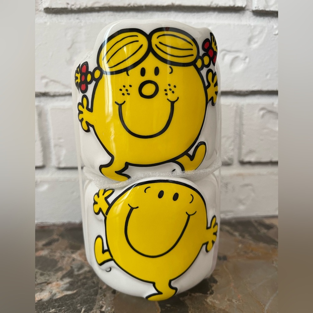 Mr. Men/Little Miss x Magenta Stacking Set (Little Miss Sunshine+Mr. Happy